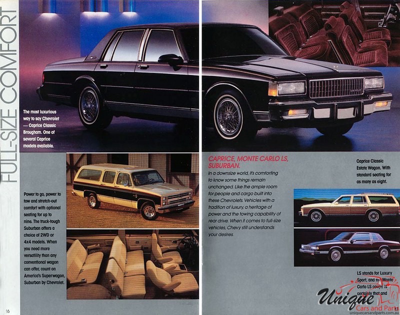 1987 Chevrolet Cars And Trucks Mailer Page 9